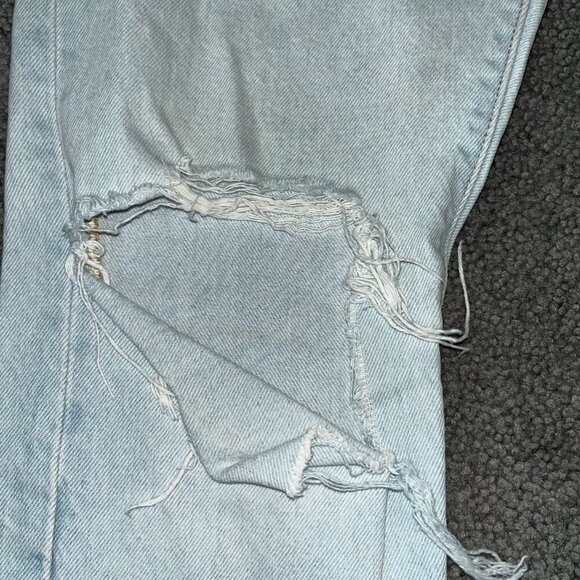 LEVI'S BIG E LIGHT WASH 501 S BUTTON FLY JEANS - W27 L 28 - Picture 4 of 15